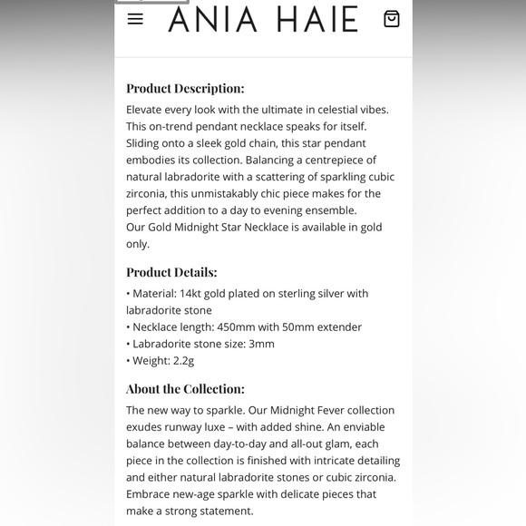 Brand new Ana Haie necklace - Picture 5 of 5